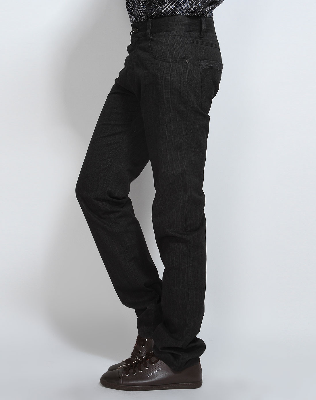 最后约惠-男女士奥迩AWL 竖条纹深灰蓝色休闲