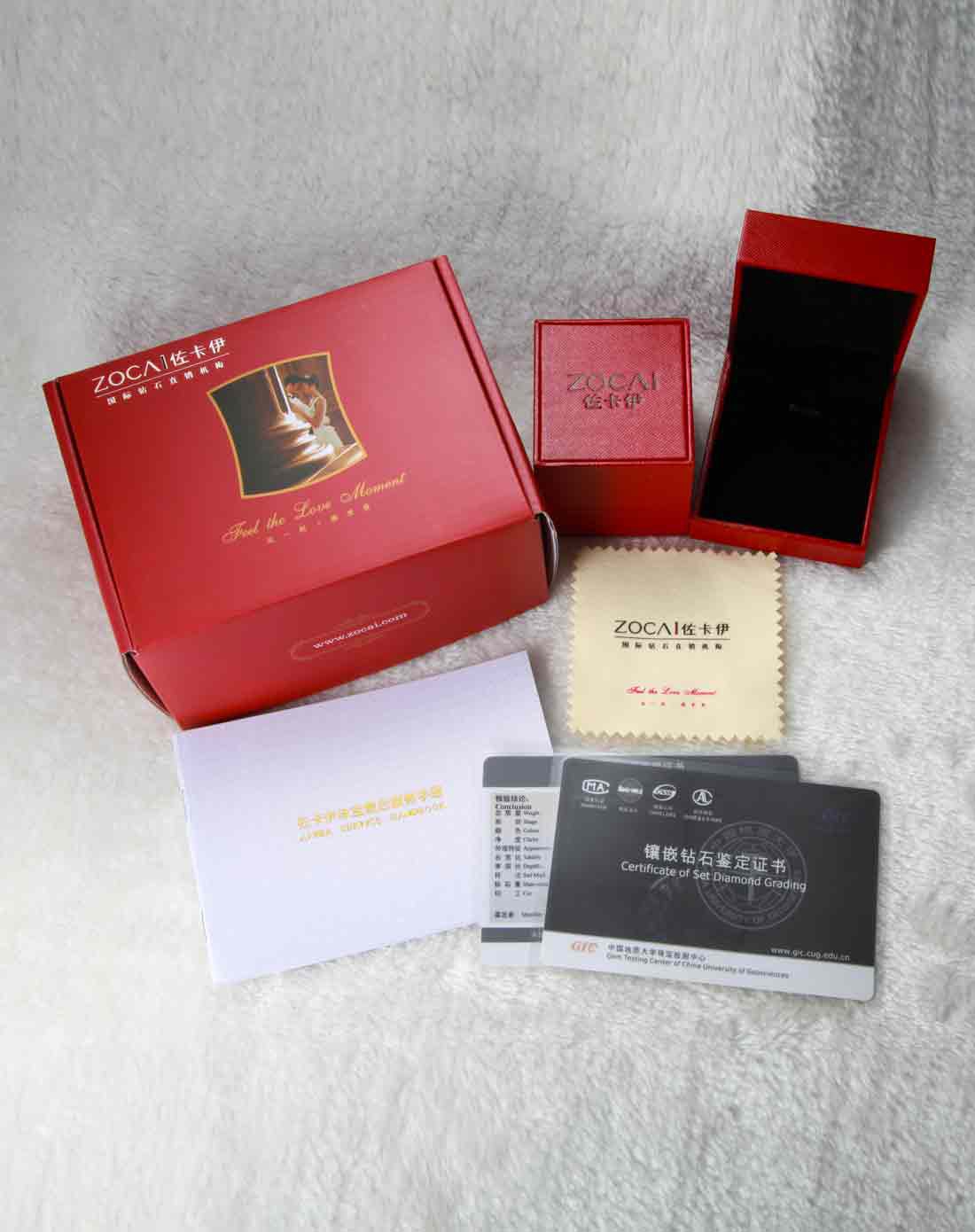 佐卡伊 玫瑰18k金15分钻石吊坠