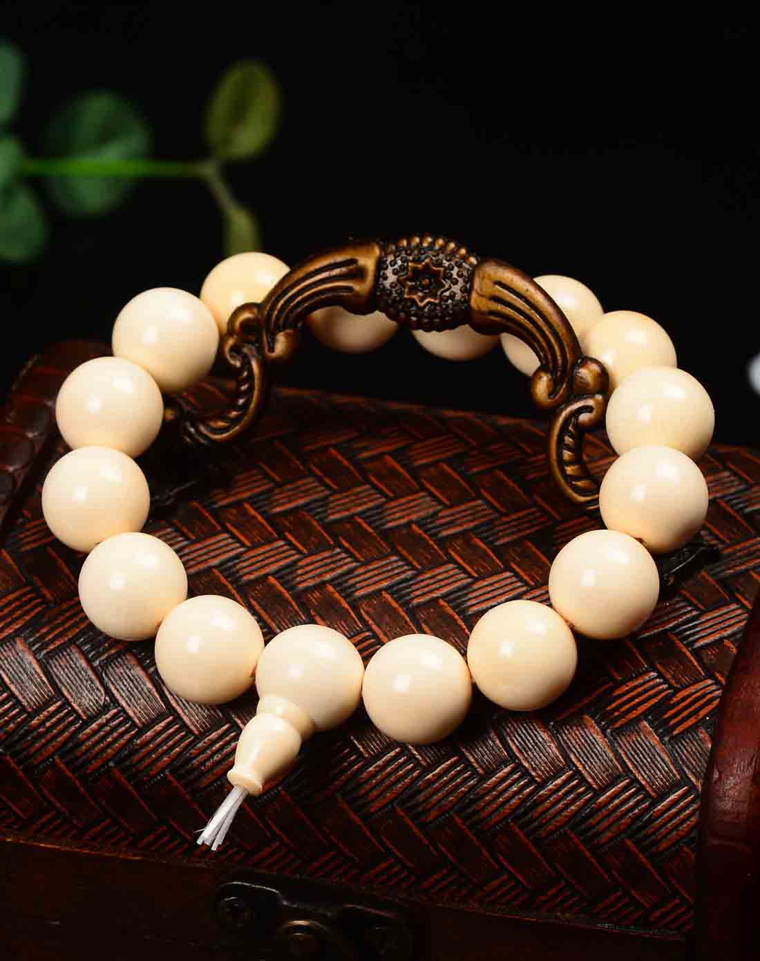 优悦生活UVE15mm天然猛犸象牙手串U1405338_唯品会