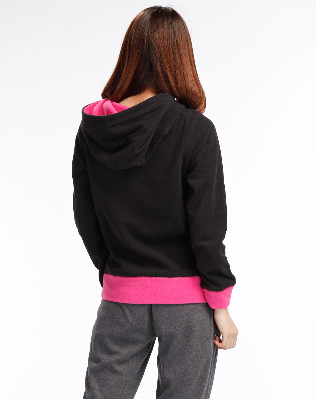 <em>美特斯</em>邦威<em>女装</em>黑色连帽长袖家居服26306699