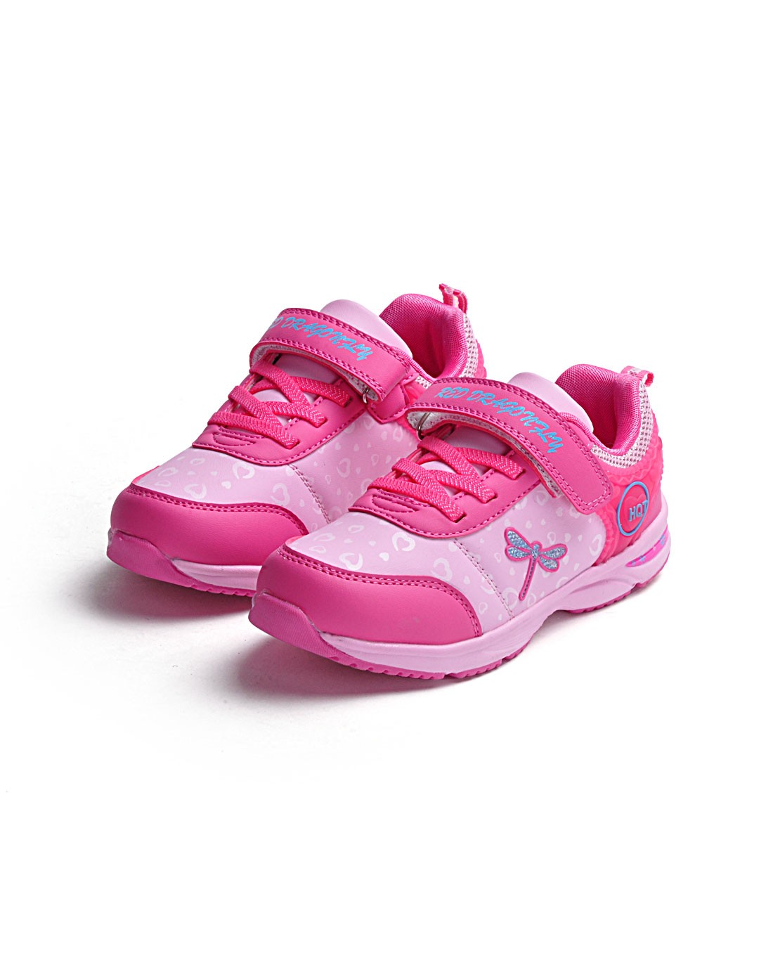 女中童粉红色运动鞋