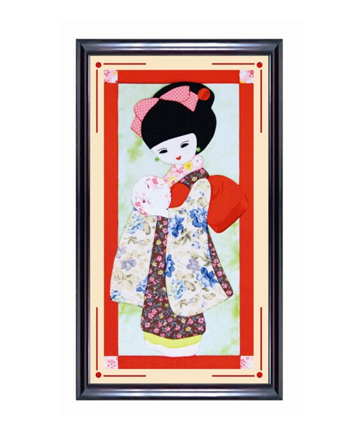 美女布艺装饰画