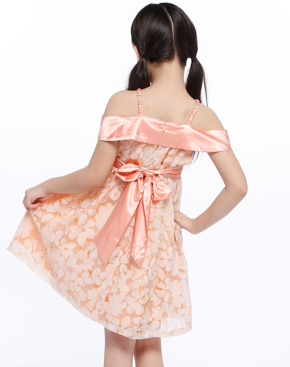 噜噜贝尔<em>女童</em>橙色<em>裙子</em>q72010o