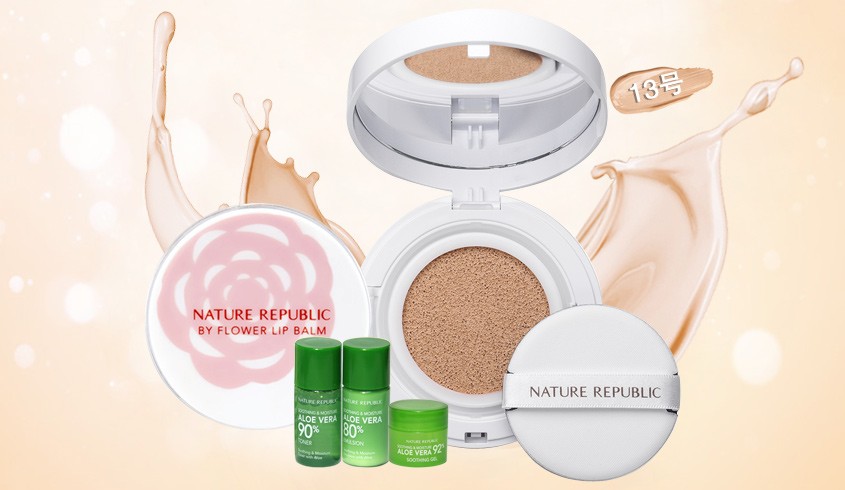 nature republic 纳益其尔(自然乐园)化妆品专场自然裸妆组合_唯品会