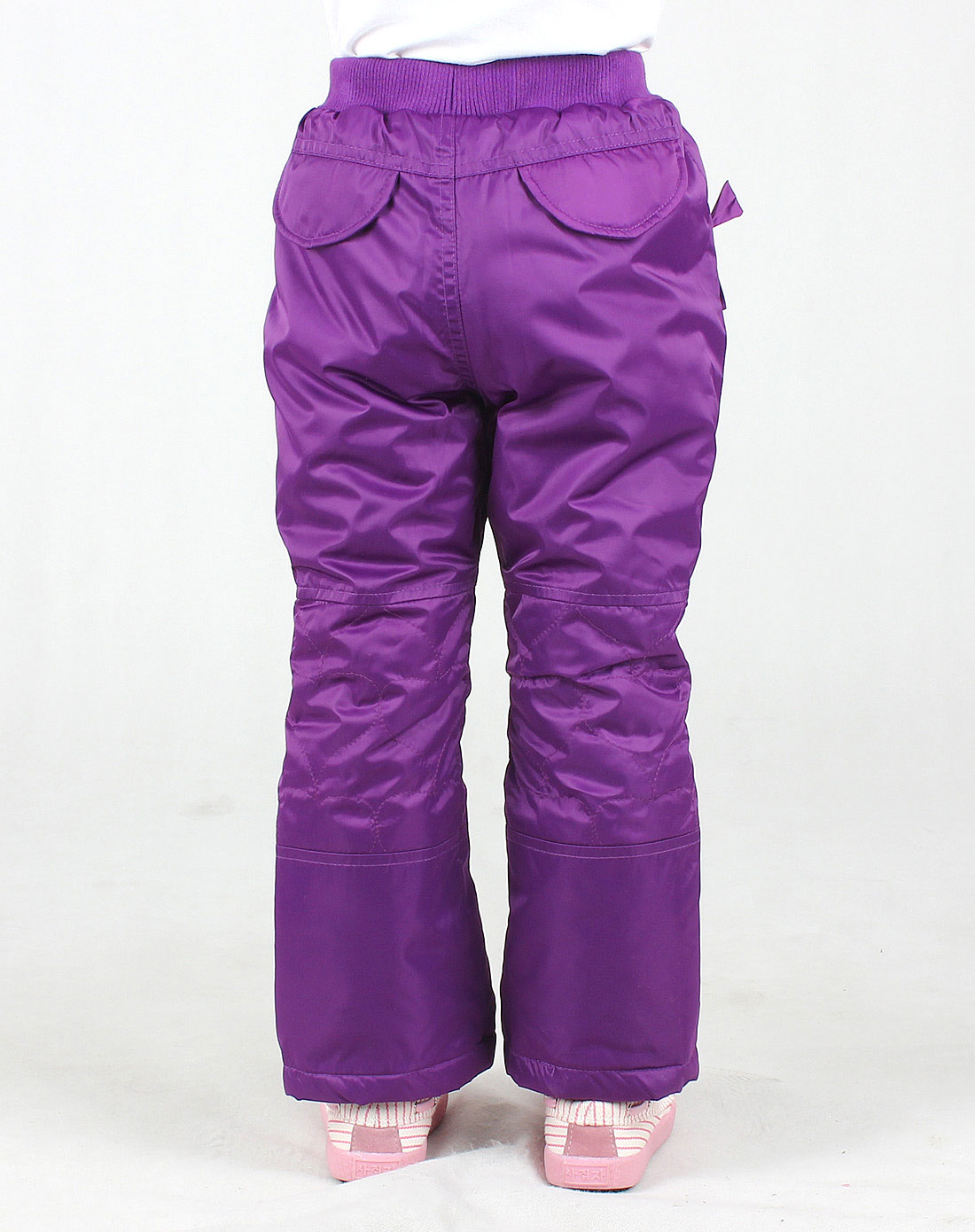 女童丁香紫棉裤
