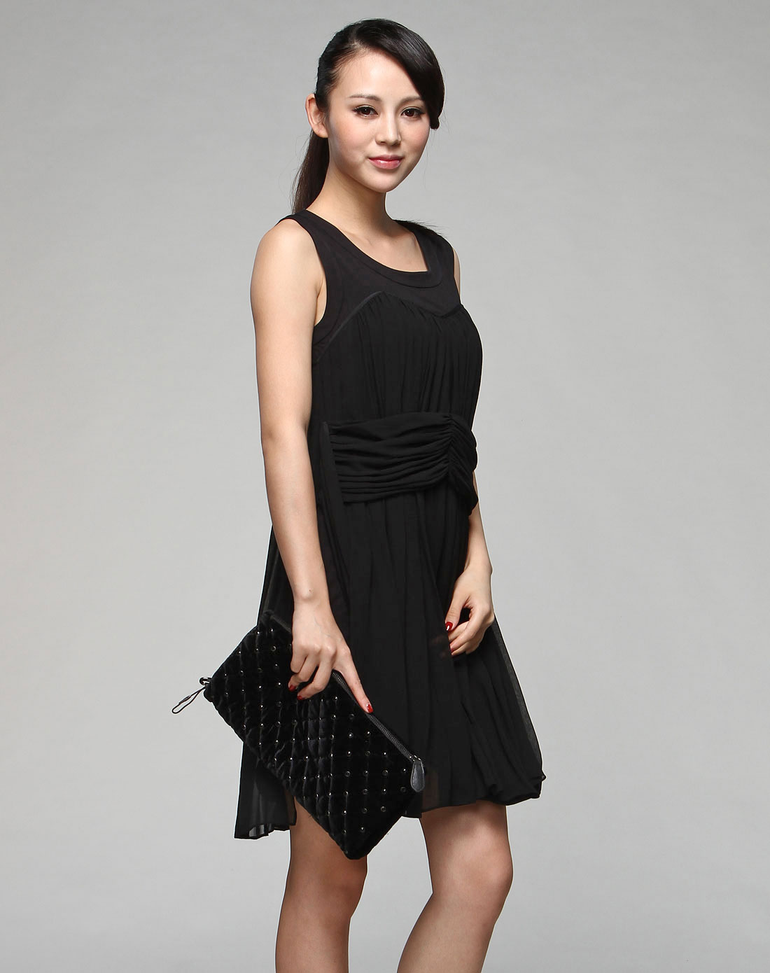 ferre名品专场女装黑色连衣裙fc25443-5120443fc20