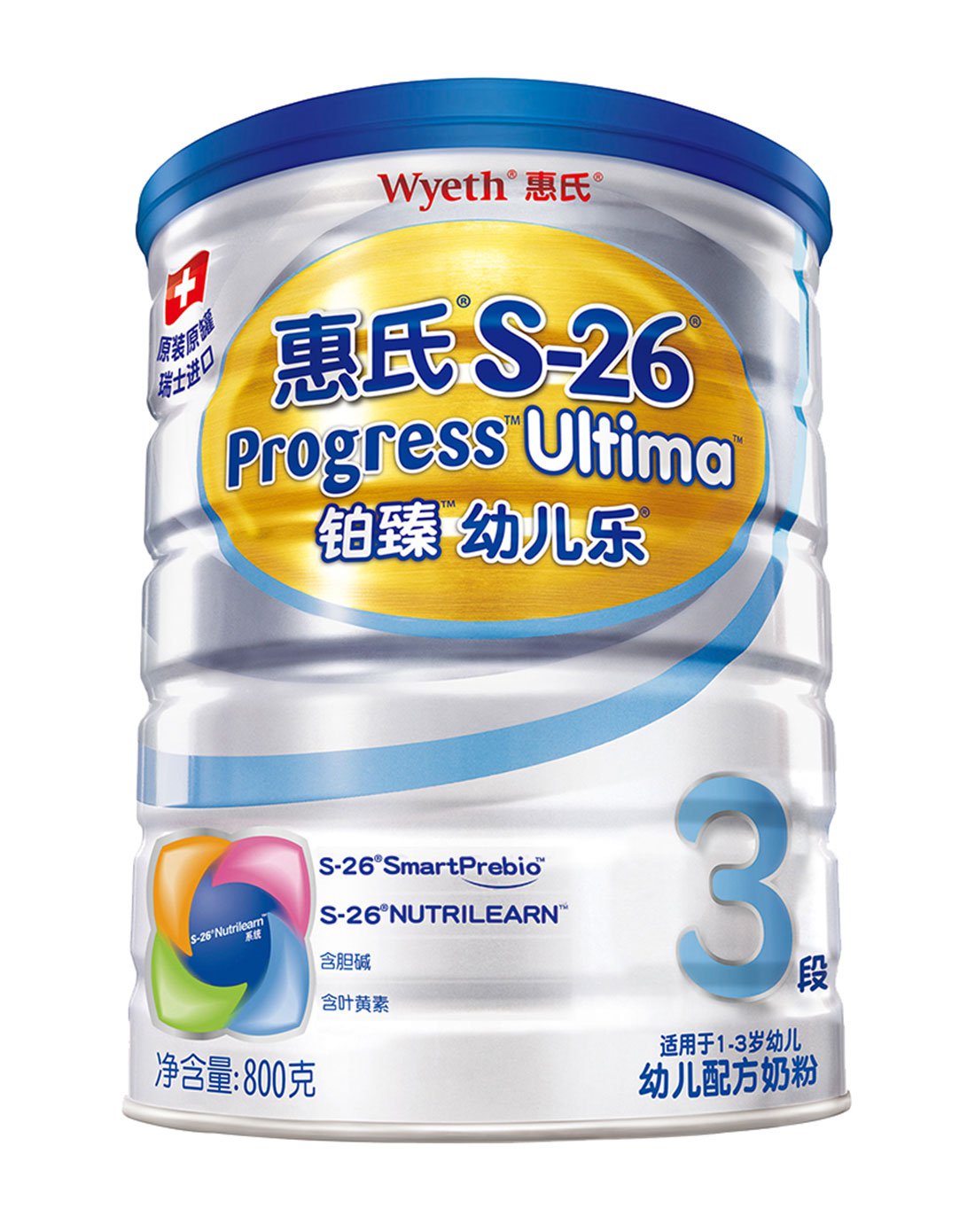 惠氏Wyeth奶粉专场惠氏(Wyeth)S-26铂臻幼儿乐3段幼儿配方奶粉(1-3岁) 800g7613035023888_唯品会