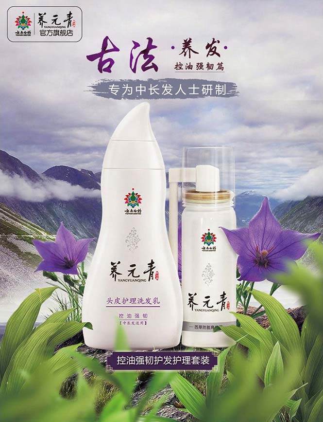 洗发水 头皮护理 防脱套装 控油强韧洗发乳210ml 西草防脱育发液60ml