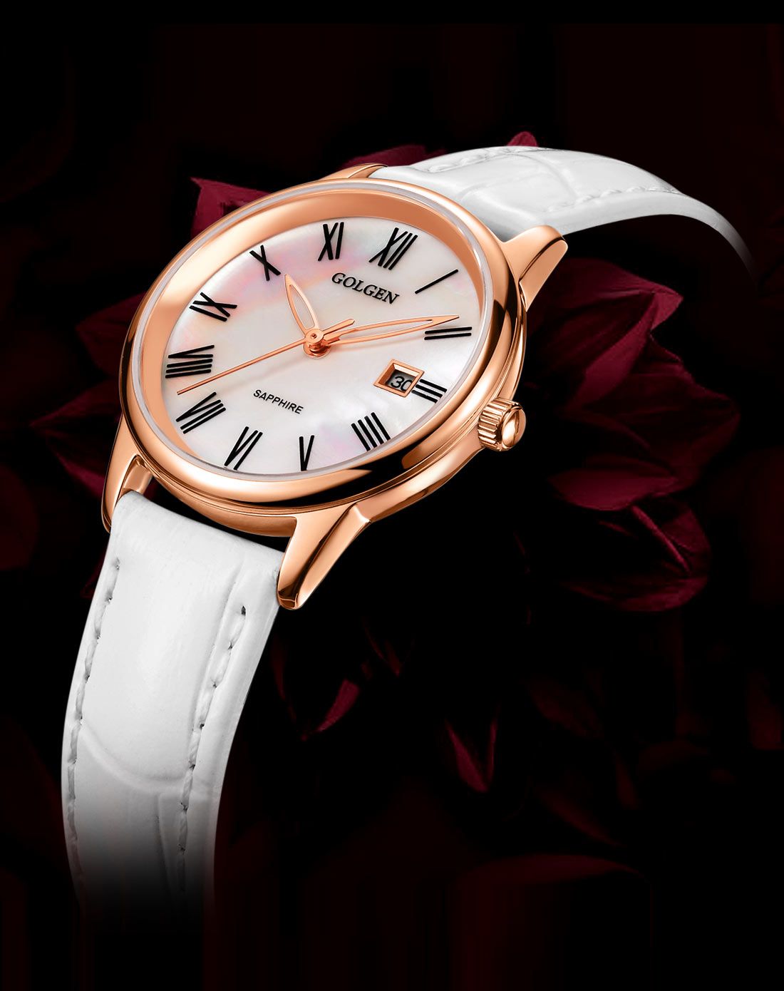 初入职场戴TA准没错古尊 贝母表盘石英女表