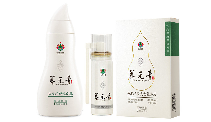 云南白药养元青 头皮护理 防脱健发套装(控油健发洗发乳210ml 西草防