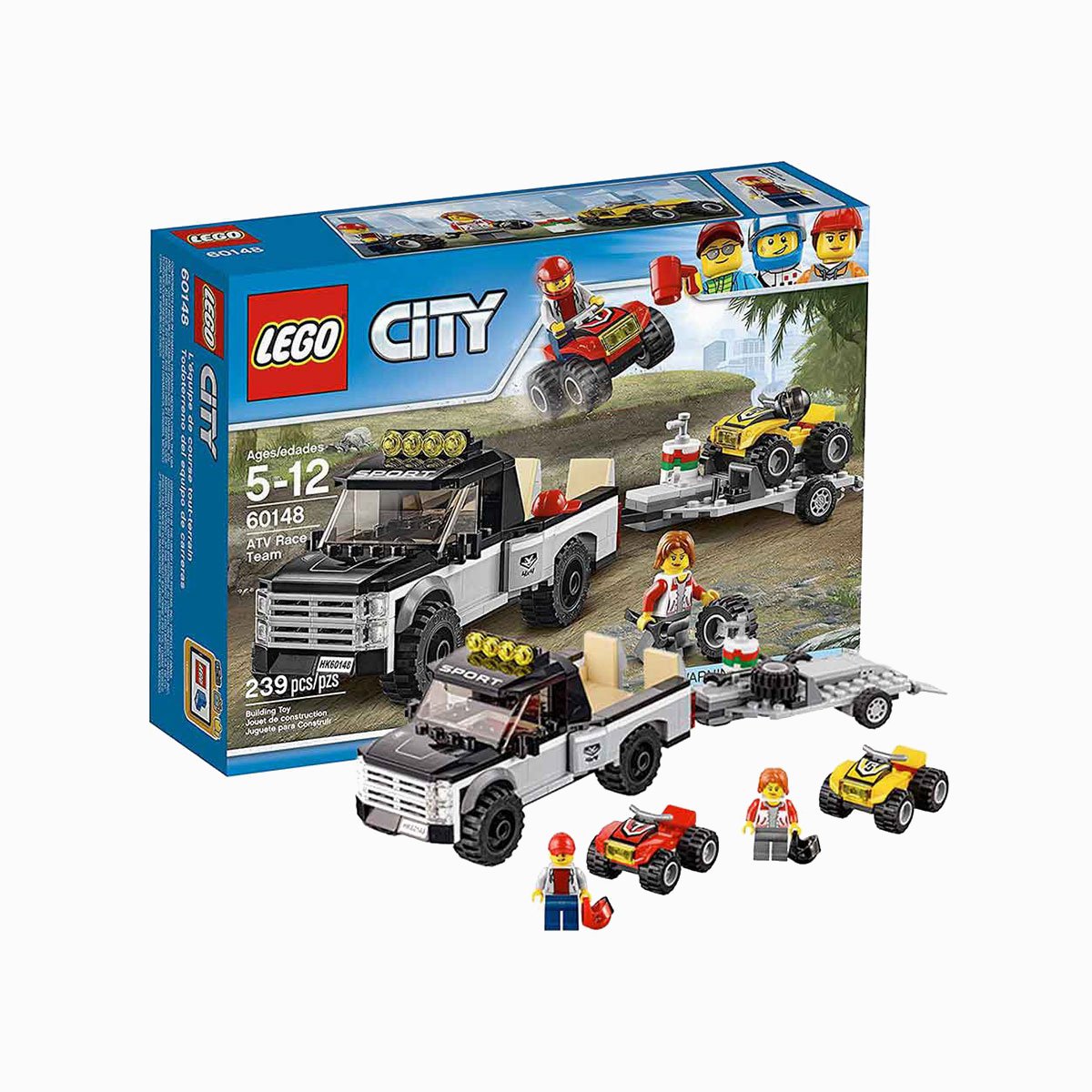 乐高lego城市系列60148全地形车赛车队乐高玩具积木 儿童玩具 益智