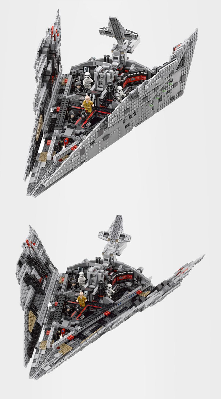 乐高lego星球大战系列75190歼星舰first order乐高玩具积木 益智拼插