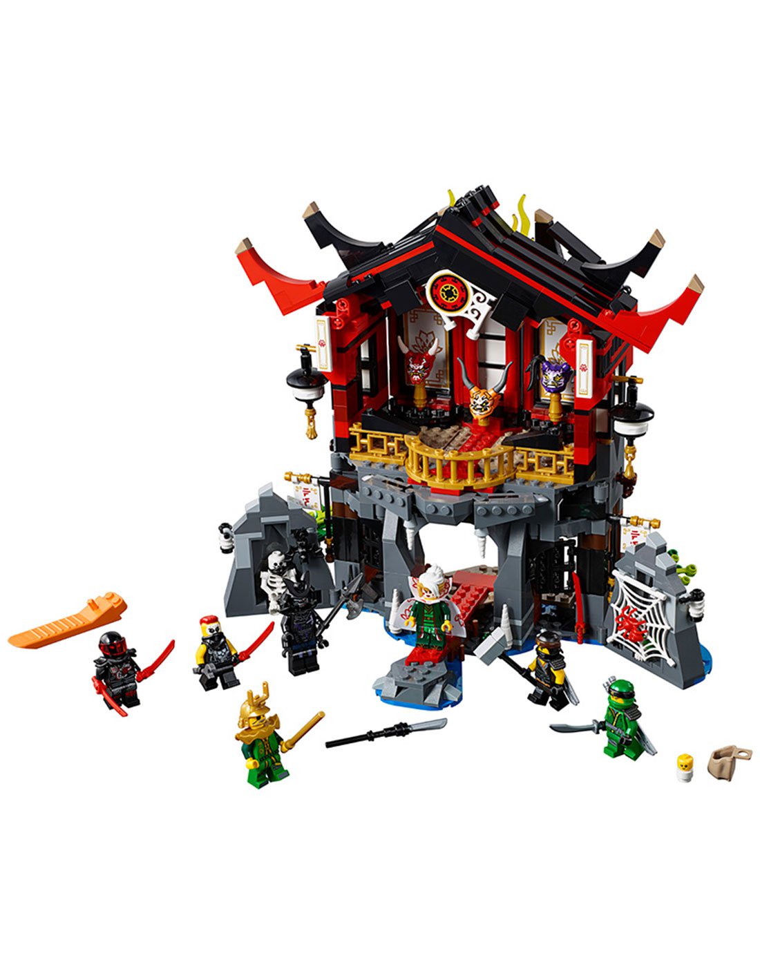 lego乐高积木玩具幻影忍者系列70643-ninjago加满都魔王的复活神殿