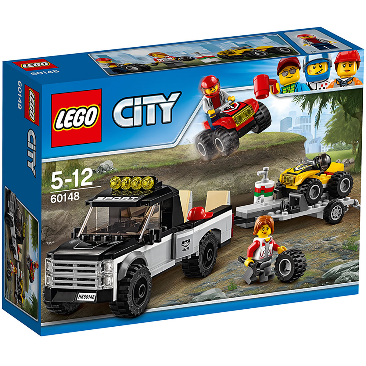 lego乐高积木玩具城市组系列60148-全地形车队儿童玩具男孩玩具