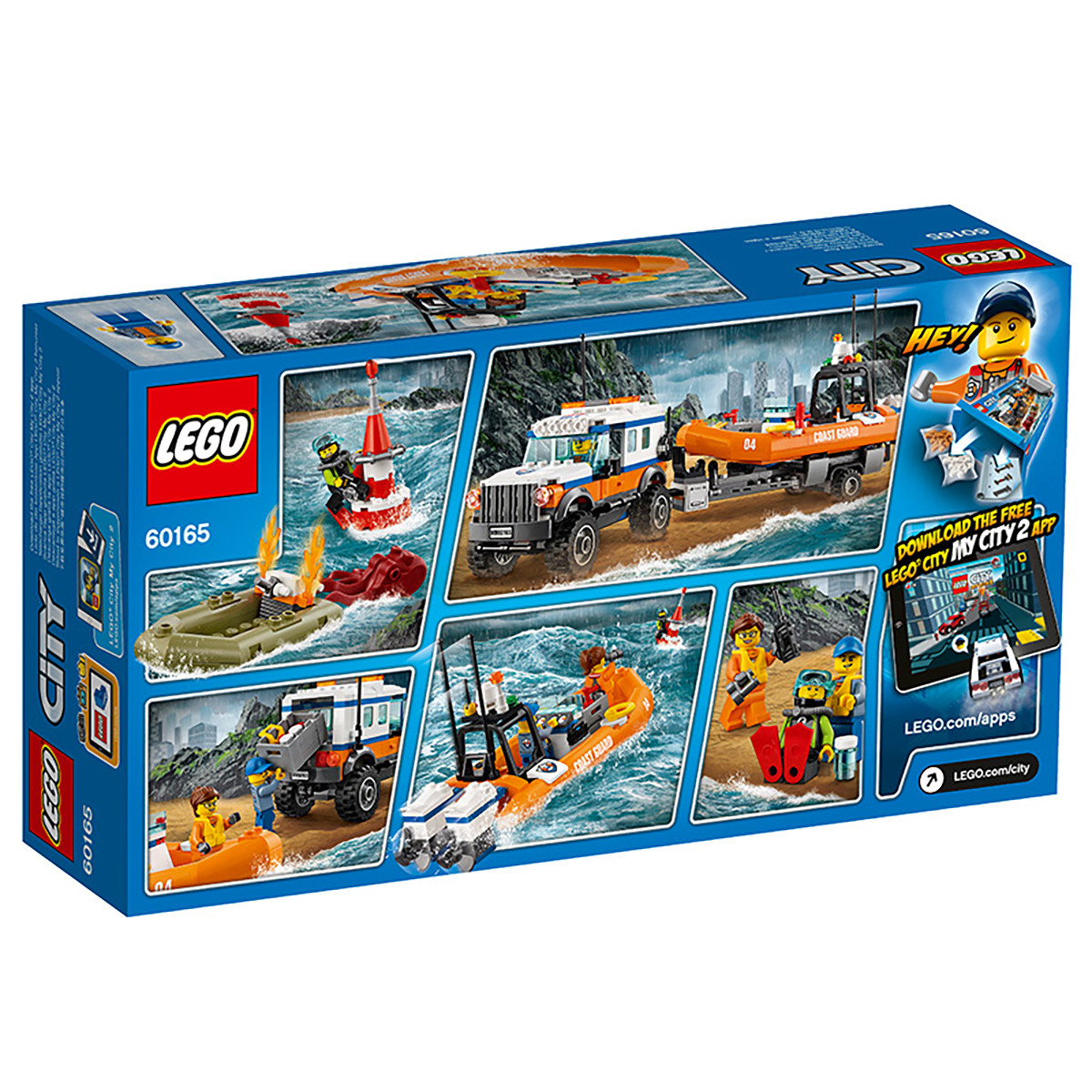 lego乐高积木玩具城市组系列60165-四驱动力应急中心儿童玩具男孩玩具