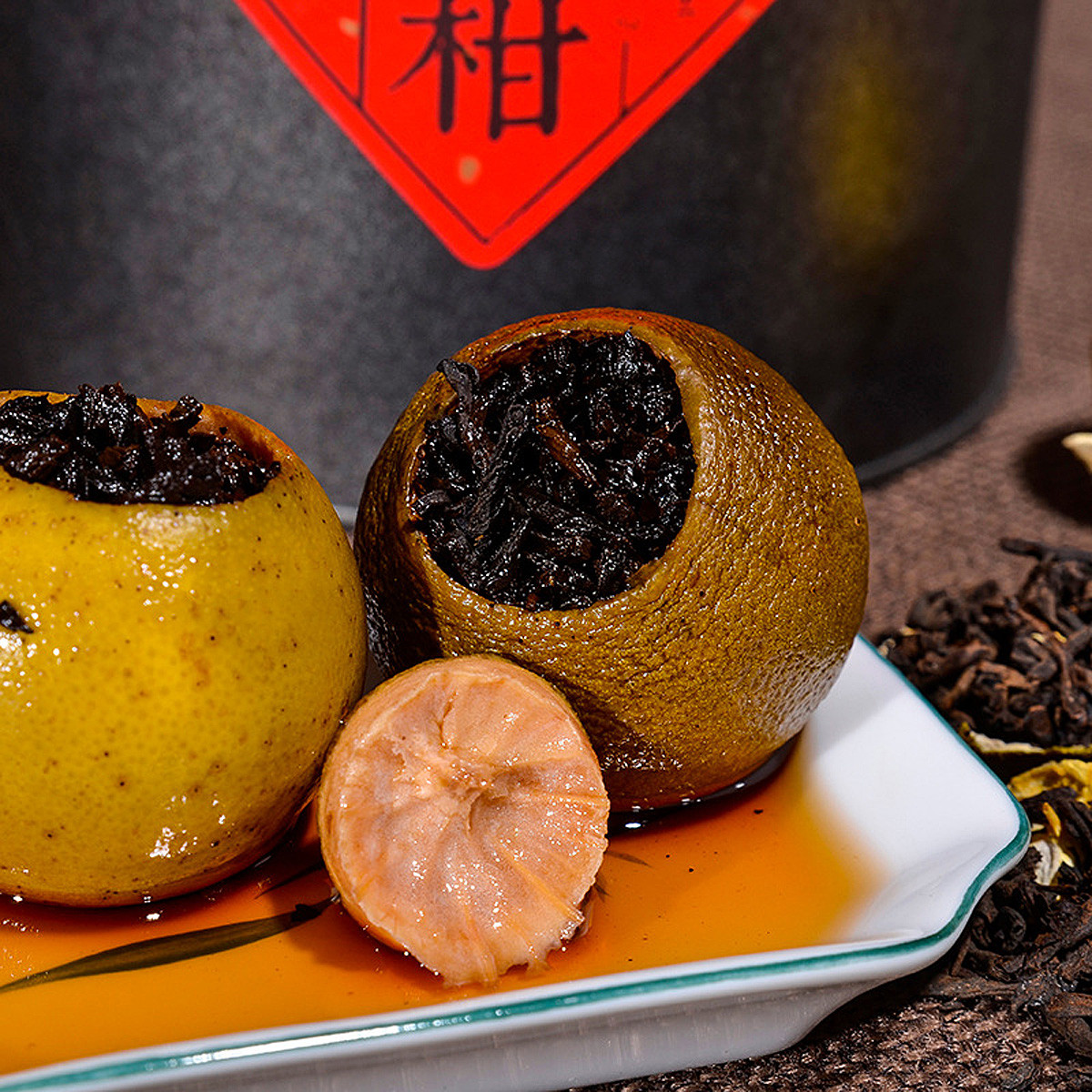 启灵果茶叶旗舰店 启灵果 小青柑柑普茶桔普茶柑橘茶5年宫廷陈香高档