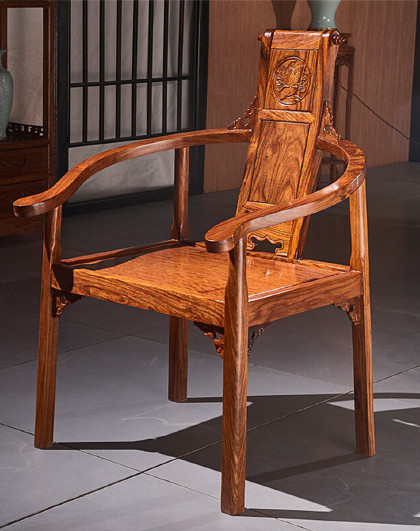 红木家具非洲花梨(学名:刺猬紫檀)实木椅子 圈椅文福椅中式实木家具围