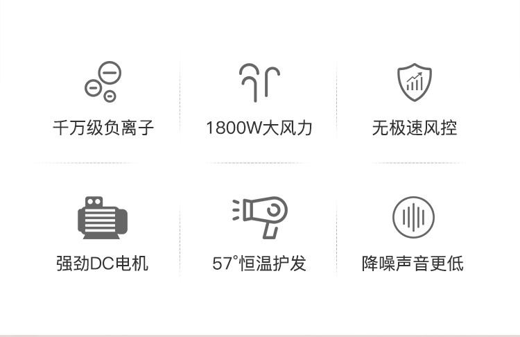吹风机德国吹风筒美容美发电器负离子电吹风家用电吹风