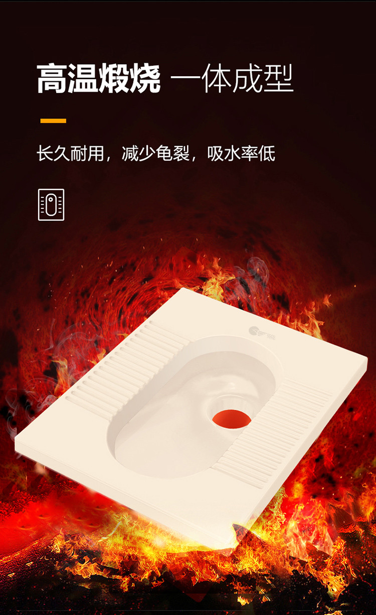 东鹏蹲坑蹲厕套装强劲冲力防臭防溅蹲便器水箱套装