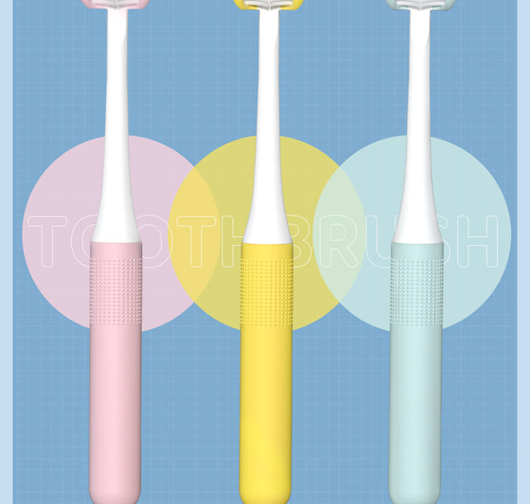 3d儿童牙刷4-12岁三面u型牙刷宝宝乳牙护齿刷牙神器超细软毛