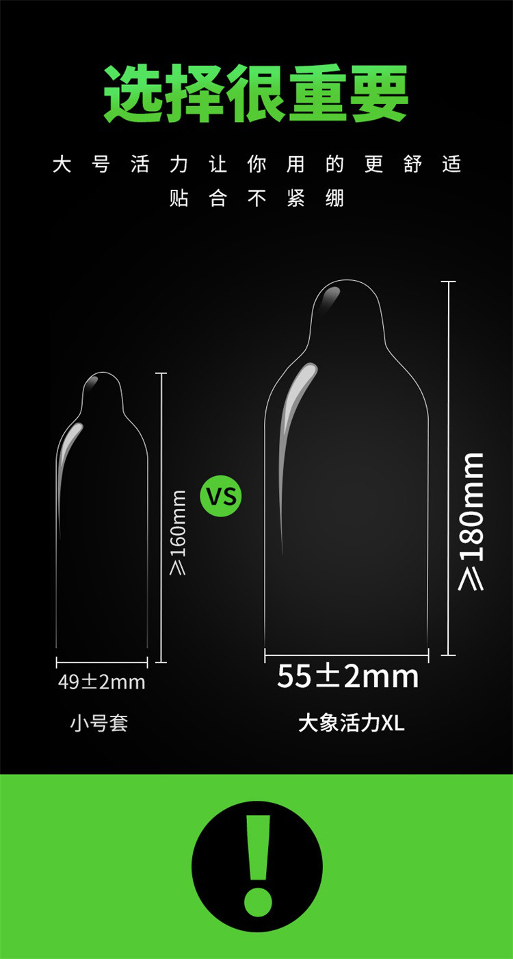 大象活力大号避孕套超薄男用安全套成人情趣计生用品tt