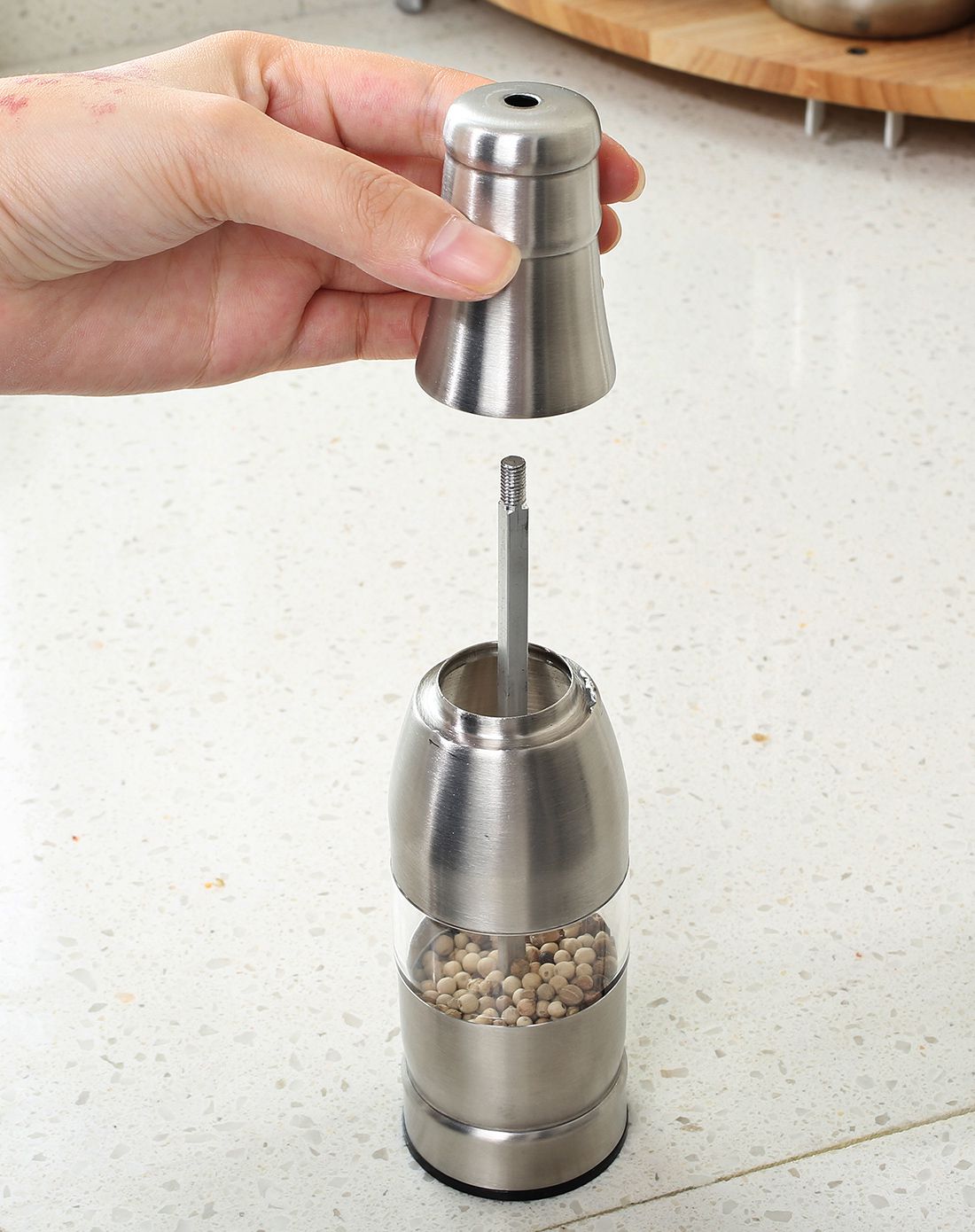 304不锈钢胡椒磨研器,即磨胡椒粉