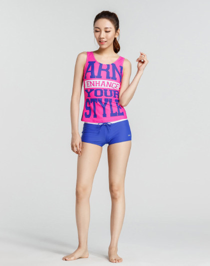 arena阿瑞娜 保守舒适 女款分体泳衣 两件套