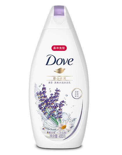 多芬dove舒心水润清爽水润沐浴乳易冲洗400g