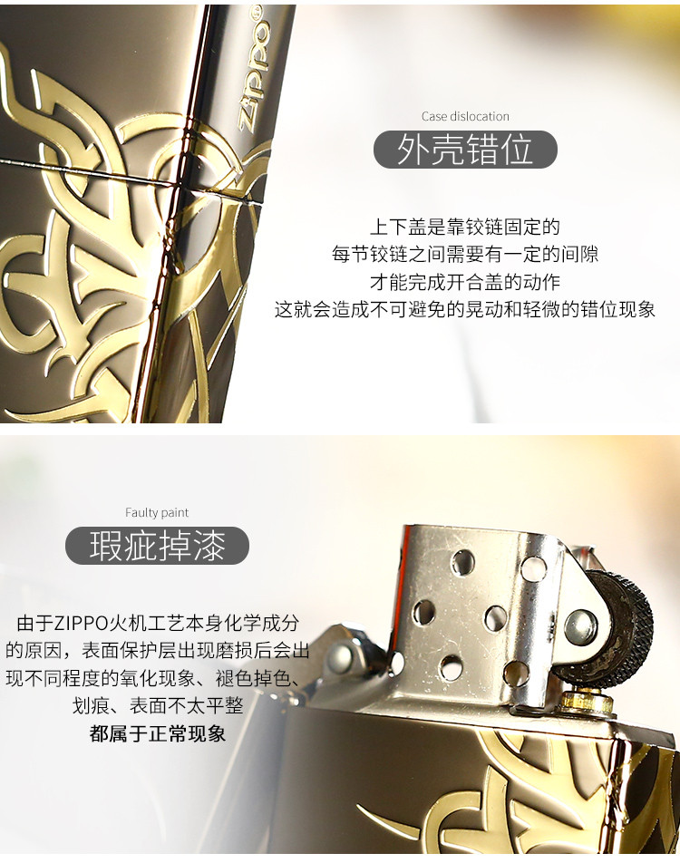 zippo打火机美国正版芝宝 不能说的秘密-防风煤油打火机