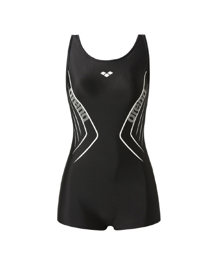 arena阿瑞娜泳衣女 连体小平角温泉游泳衣