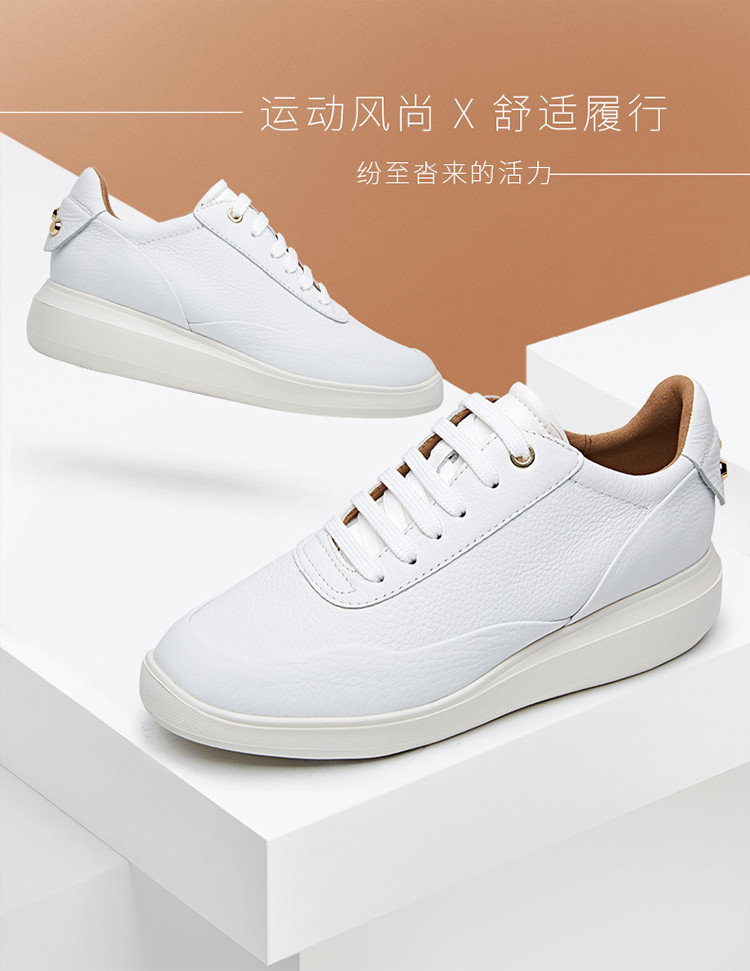 健乐士女鞋黑色女休闲鞋时尚休闲运动鞋