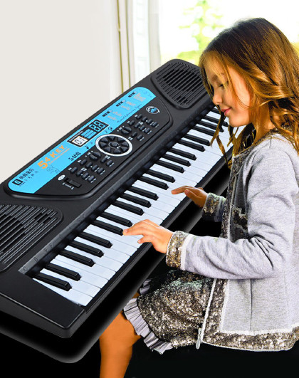宝宝儿童电子琴玩具小钢琴可带唛克风电子琴 54键