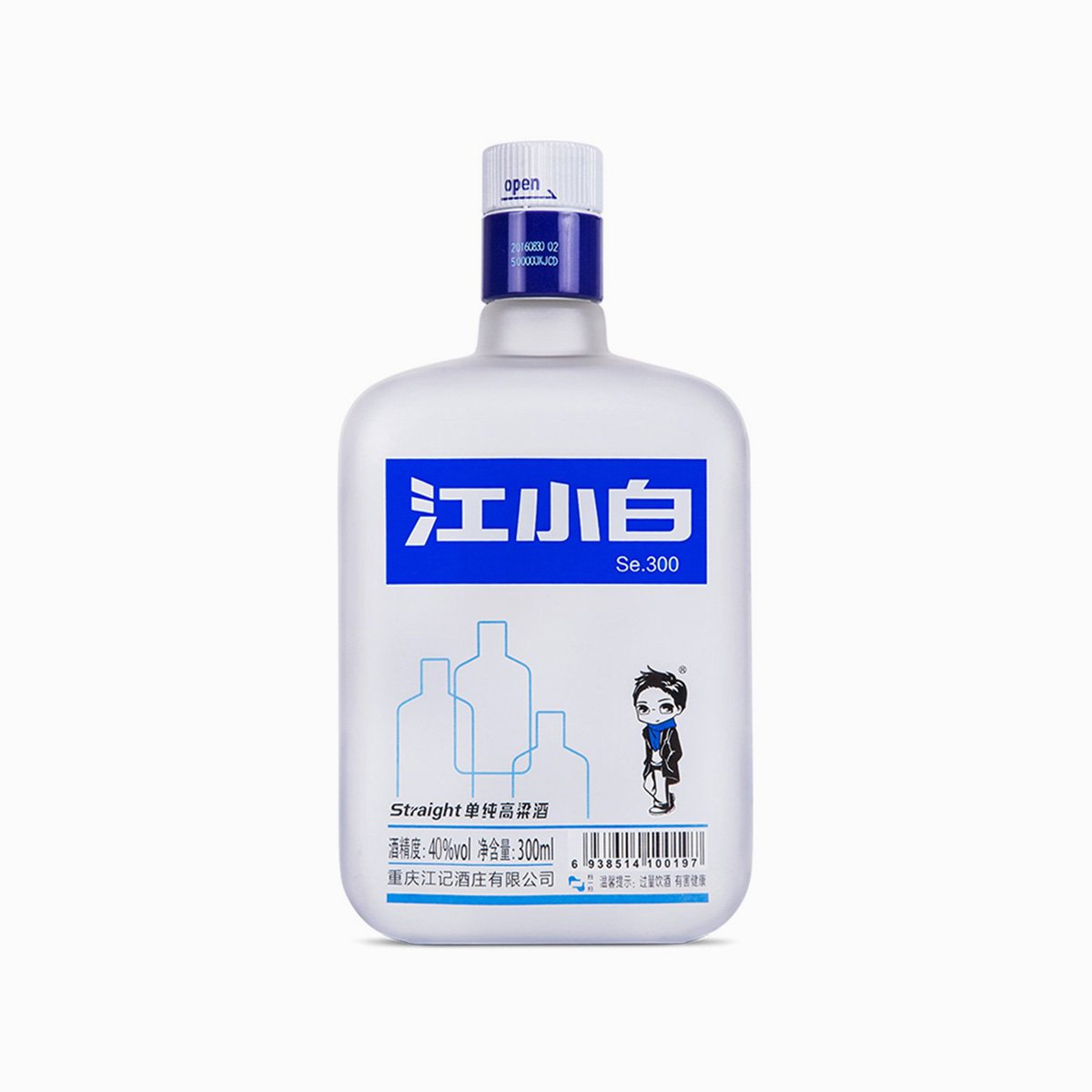 40°江小白高粱酒se300ml*6瓶装