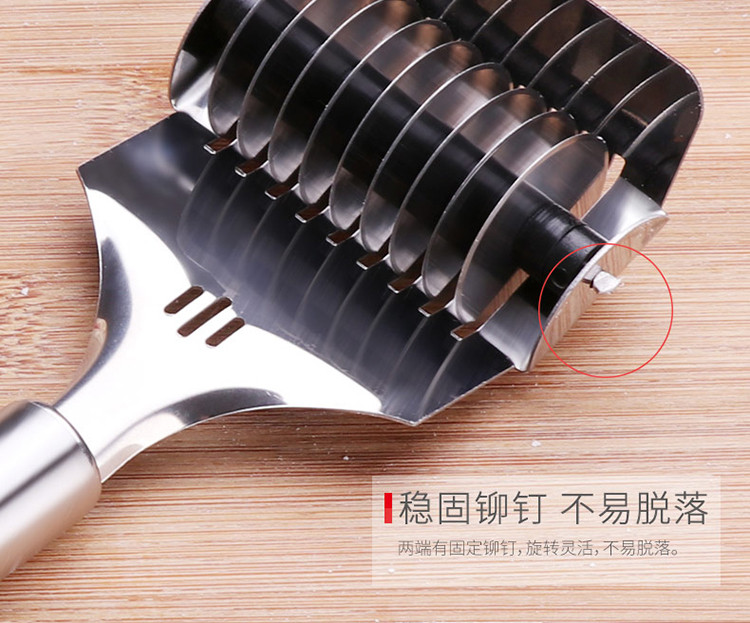 2个装不锈钢切面器手动切面刀多功能压面机面条分切器