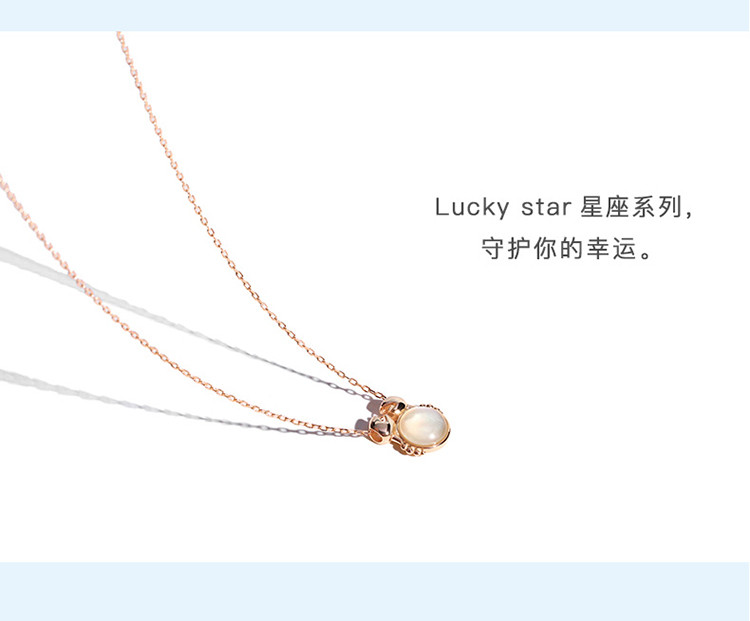 jg巨蟹座项链十二星座项链女纯银小众设计锁骨链ins酷
