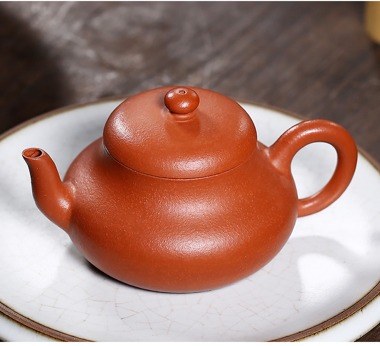 名家方艳玲朱泥鱼籽砂君德紫砂壶宜兴全手工功夫茶具套装泡茶壶
