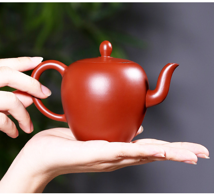 杜成平宜兴大红袍美人肩壶纯手工养生壶泡茶壶手工名家茶具紫砂壶