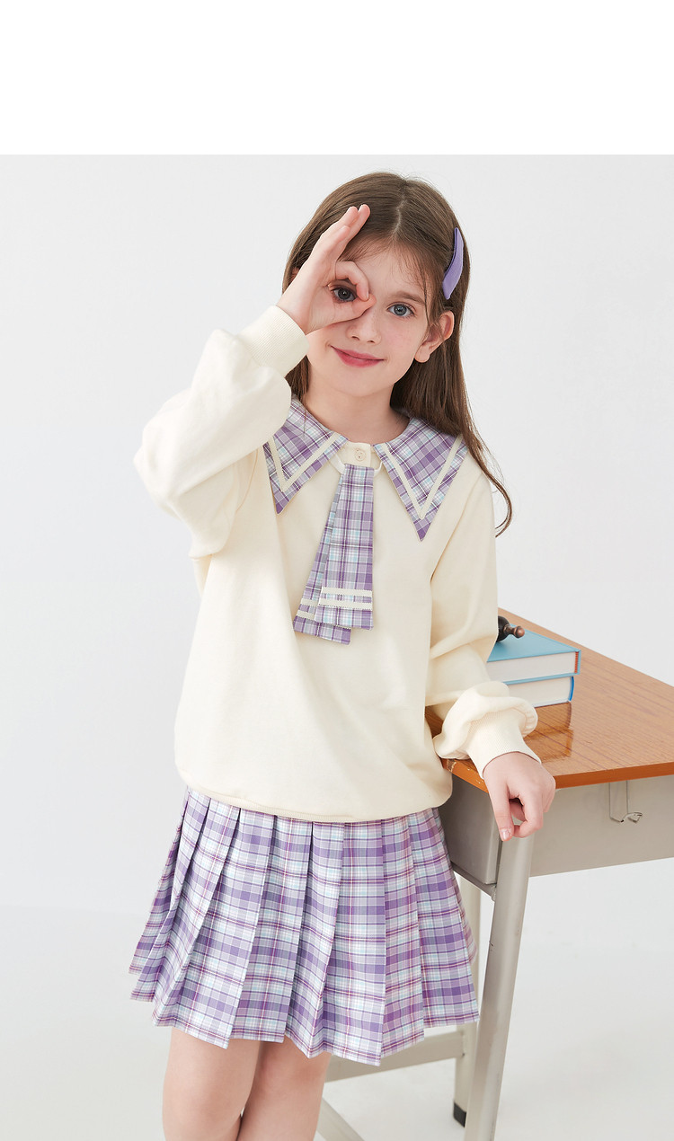 【jk制服学院风】童装女童长袖套装秋季2021新款儿童洋气潮