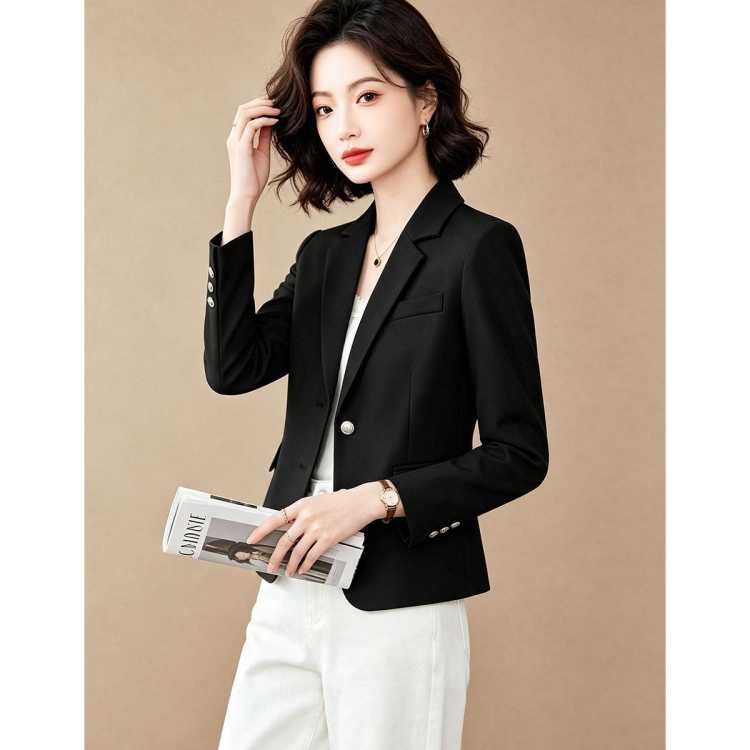 D.F.DEAR 【散发内敛气场】2026秋季新品女挺括修身简约职场通勤小西服