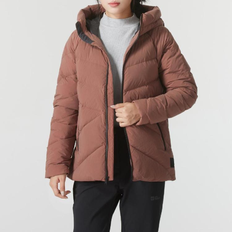 Jack Wolfskin 户外羽绒服女装上衣休闲舒适保暖时尚女式羽绒服外套 In Brown