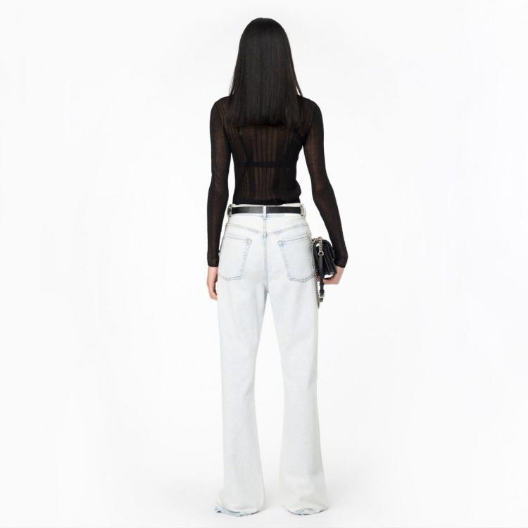 PINKO PINKO 条纹透视针织衫