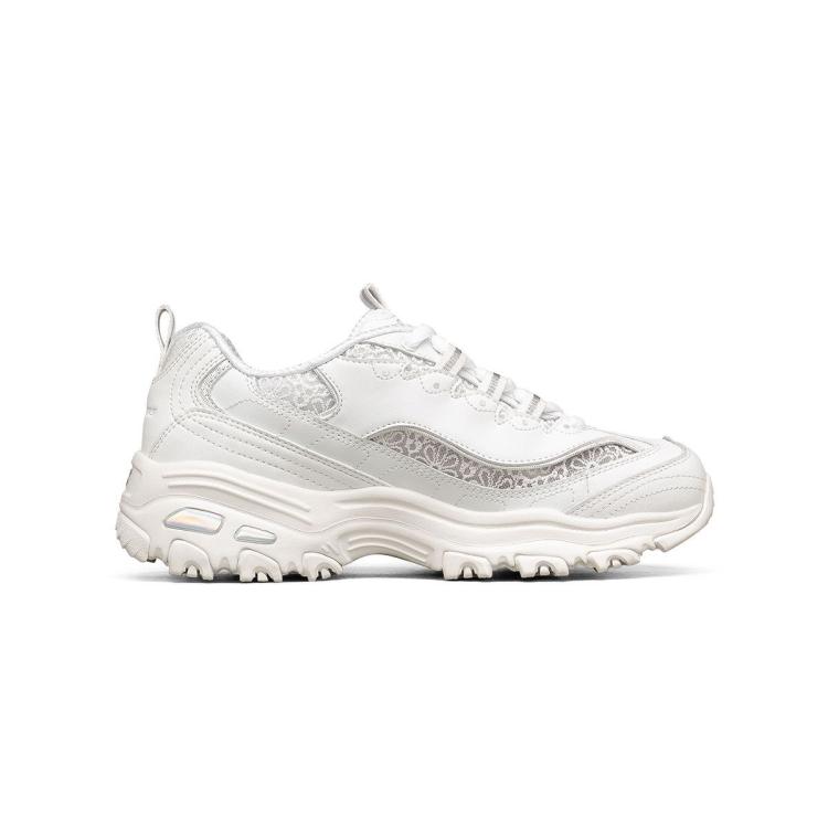 斯凯奇 【蕾丝拼接】女鞋子老爹鞋女运动鞋女休闲鞋女小白鞋女春夏季