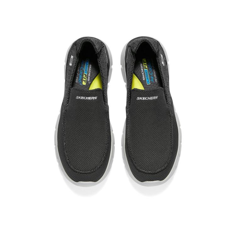 斯凯奇 【柔软回弹】男鞋一脚蹬运动健步鞋休闲鞋男款透气舒适百搭春夏季