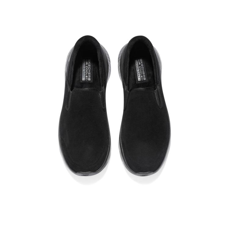 斯凯奇 【GO WALK缓震】男鞋健步鞋休闲运动鞋一脚蹬加绒保暖冬季