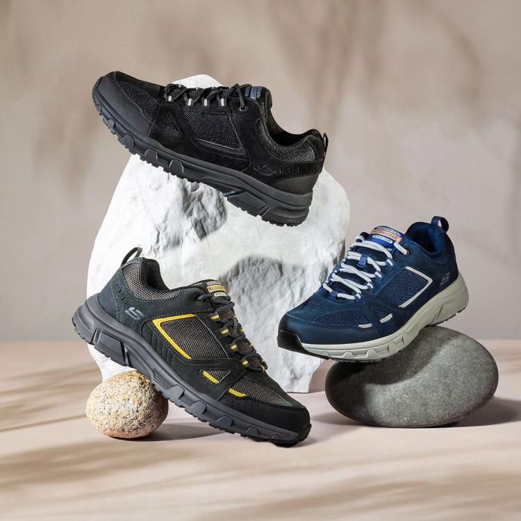 斯凯奇 【休闲越野】男鞋户外鞋休闲鞋休闲运动鞋健步鞋男款透气秋冬季