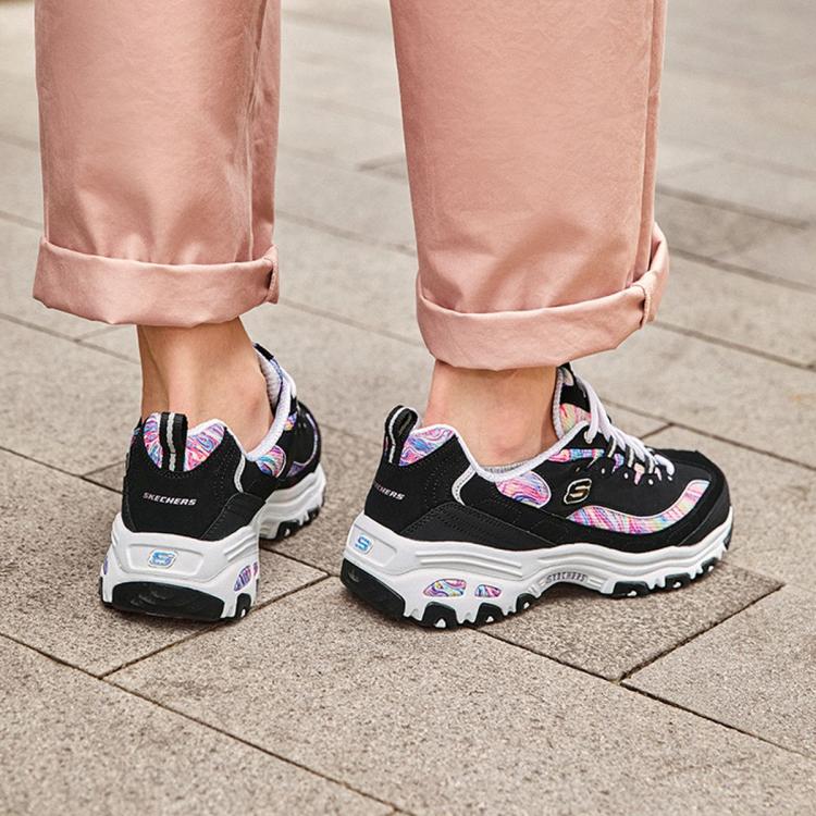 斯凯奇 【爆款推荐】女鞋老爹鞋休闲运动鞋撞色小白鞋尺码偏大秋冬季