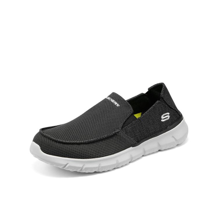 斯凯奇 【柔软回弹】男鞋一脚蹬运动健步鞋休闲鞋男款透气舒适百搭春夏季