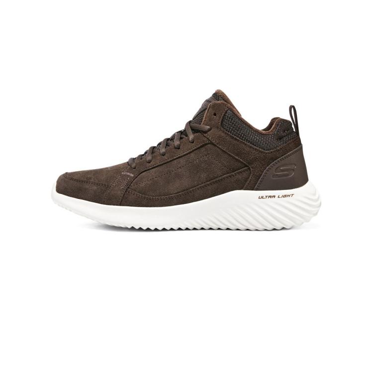 斯凯奇 【舒适保暖】男鞋男士加绒休闲鞋轻运动休闲鞋短绒中帮鞋男款冬