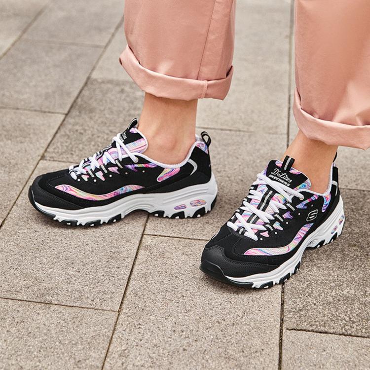 斯凯奇 【爆款推荐】女鞋老爹鞋休闲运动鞋撞色小白鞋尺码偏大秋冬季