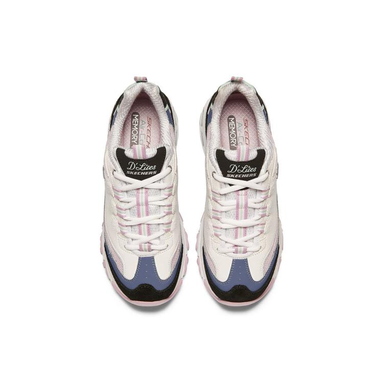 斯凯奇 【D'LITES熊猫鞋】女鞋学院女老爹鞋女运动休闲鞋缓震秋冬